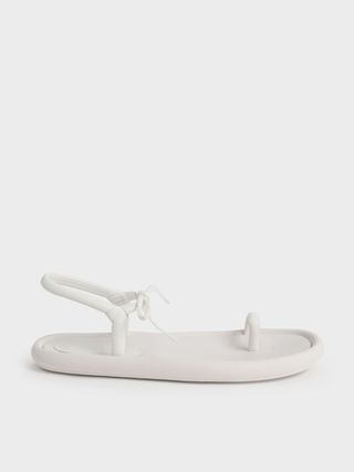 Charles & Keith + Austell Bow-Tie Toe-Ring Padded Sandals