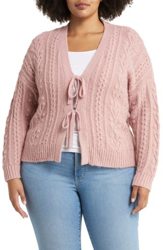 Madewell + Tie Front Cardigan Sweater