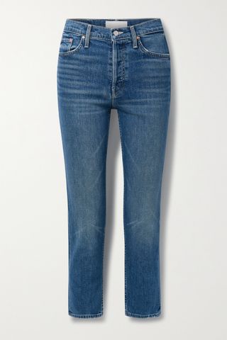 Mother + The Tomcat High-Rise Straight-Leg Jeans