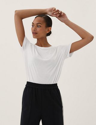 M&S Collection + Relaxed Short Sleeve T-Shirt