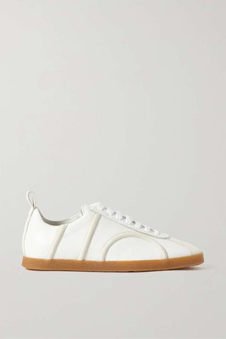 Totême + Leather and Suede Sneakers