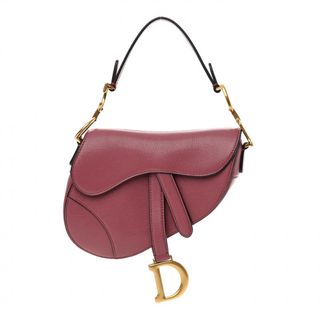Christian Dior + Pre-Owned Grained Calfskin Mini Saddle Bag