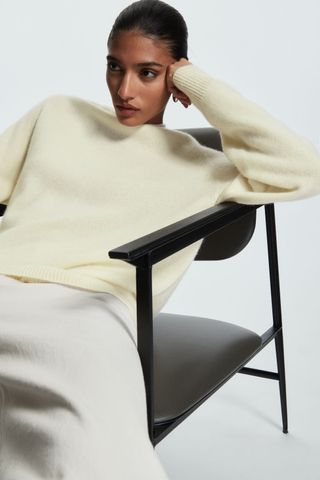 COS + Relaxed-Fit Pure Cashmere Top