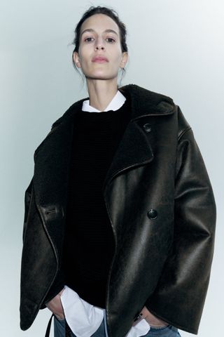 Zara + Double-Faced Jacket