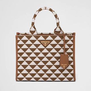 Prada + Symbole Jacquard Fabric Handbag