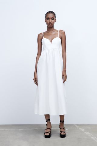 Zara + Voluminous Midi Dress