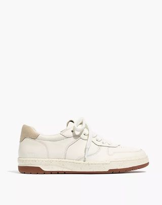 Madewell + Court Sneakers in White Leather