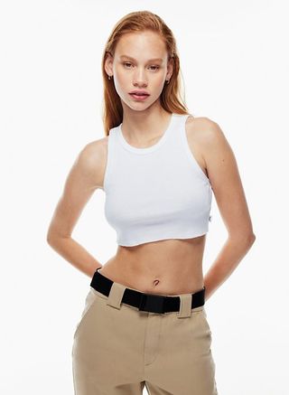 Tna + Ribbed Cropped Racer Tank