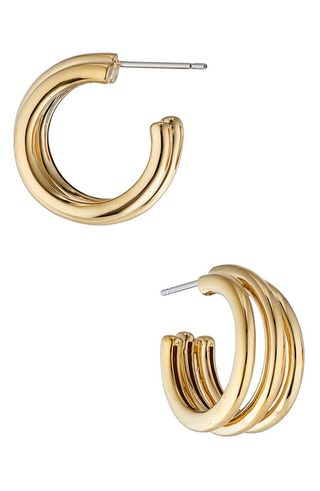 Nadri + Florence Triple Hoop Earrings