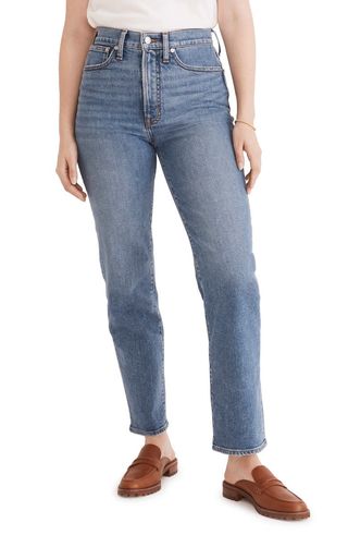 Madewell + The Perfect Vintage High Waist Straight Leg Jeans
