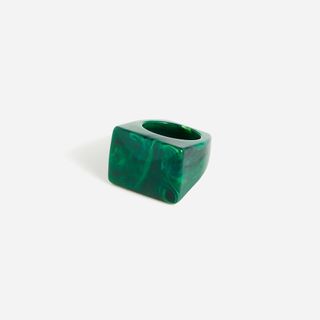 J.Crew + Made-in-Italy Square Face Acetate Ring