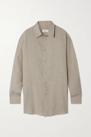 Matteau + + Net Sustain Linen-Blend Shirt