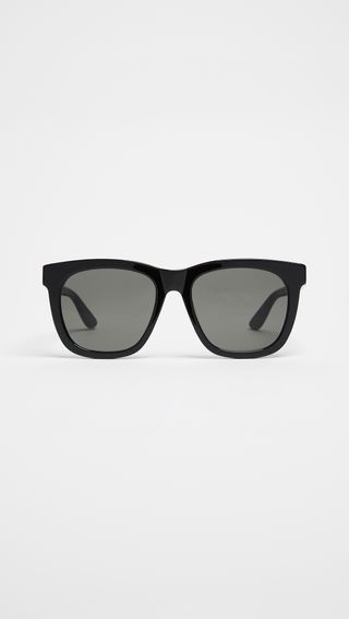 Saint Laurent + Oversized Rectangle Sunglasses