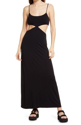 Free People + Piper Sleeveless Cutout Midi Dress