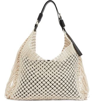 Allsaints + Sabine Fringe MacRam Tote Bag