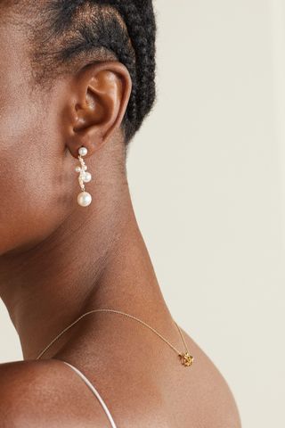 Sophie Bille Brahe + Ocean Perle 14-Karat Gold Pearl Single Earring