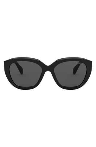 Prada + 56mm Cat Eye Sunglasses