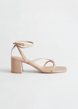 & Other Stories + Strappy Heeled Leather Sandals