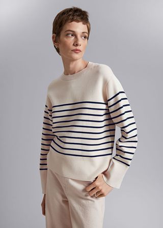 & Other Stories + Boxy Nautical Striped Sweater