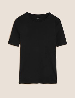 Marks and Spencer + Pure Cotton Regular Fit T-Shirt