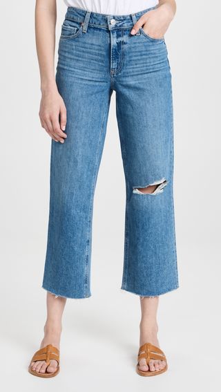 Paige + Nellie Deconstructed Jeans With Raw Hem