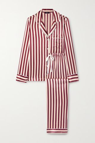 Rails + Alba Striped Satin-Twill Pajama Set