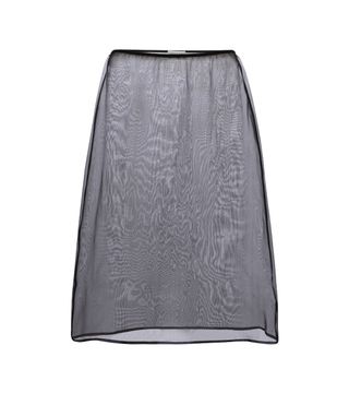 Dries Van Noten + Silk Organza Miniskirt