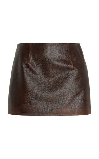 16Arlington + Haile Leather Mini Skirt