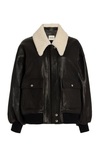 Khaite + Shellar Leather Jacket