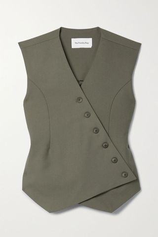 Frankie Shop + Maesa Asymmetric Woven Vest