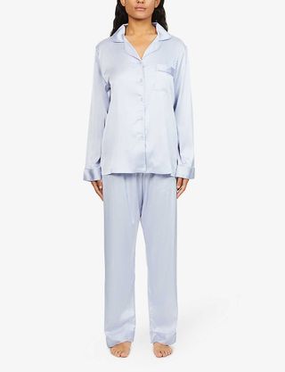 The Nap Co. + Relaxed-Fit Satin Pyjama Set
