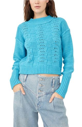 Free People + Bell Song Cotton Blend Sweater