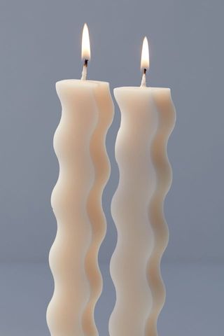 Urban Outfitters + Wave Taper Candle - Set of 2
