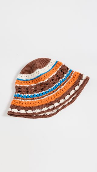 Ganni + Cotton Crochet Bucket Hat