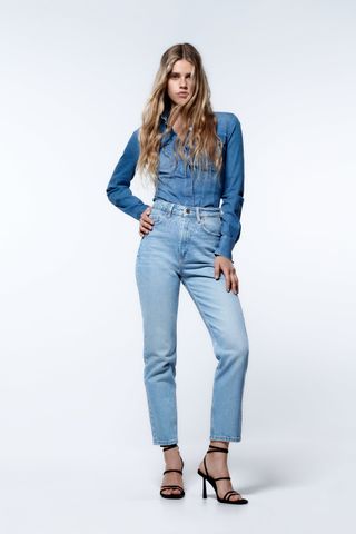 Zara + Comfort Mom Fit Jeans