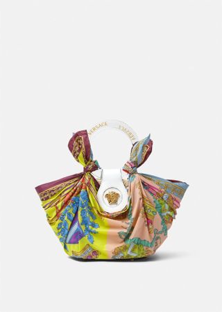 Versace + La Medusa Foulard Basket Bag