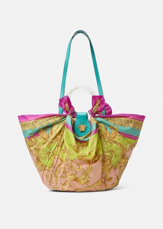 Versace + La Medusa Foulard Large Basket Bag