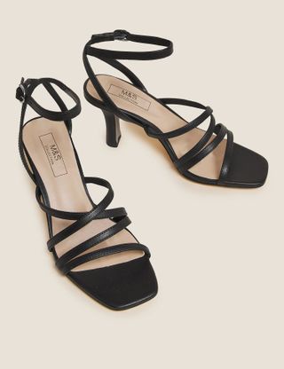 M&S Collection + Strappy Open Toe Stiletto Heels