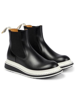 Loewe + Leather Chelsea Boots