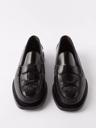 Hereu + Nombela Woven Leather Loafers