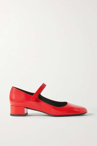 BY FAR + Ginny Patent-Leather Mary Jane Pumps