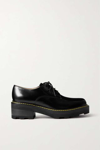Gabriela Hearst + Tere Glossed-Leather Brogues