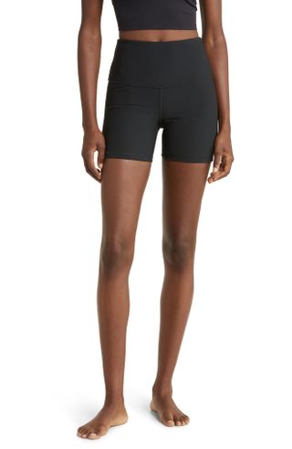 Zella + Luxe Rib High Waist Bike Shorts