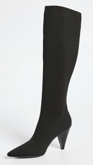 Tory Burch + Engineered Knit Over the Knee Boots