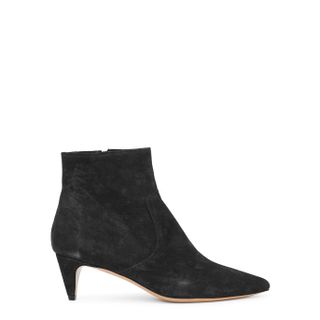 Isabel Marant + Derst 60 Black Suede Ankle Boots