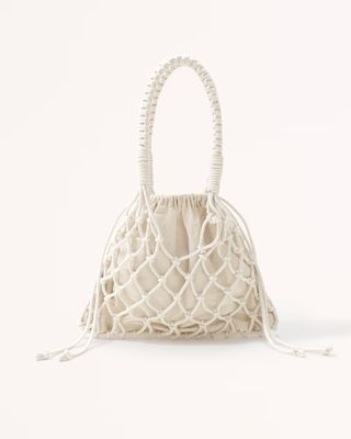 Abercrombie 
Fitch + Macrame Bucket Bag