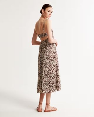 Abercrombie & Fitch + Crinkle Textured Maxi Dress
