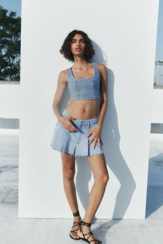 Zara + ZW The Mini Skirt