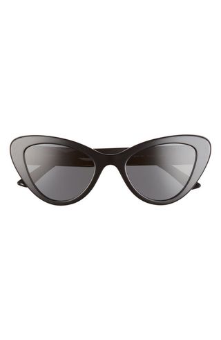 Prada + 52mm Cat Eye Sunglasses
