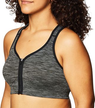 Jockey + Mid Impact Zip Front Sports Bra